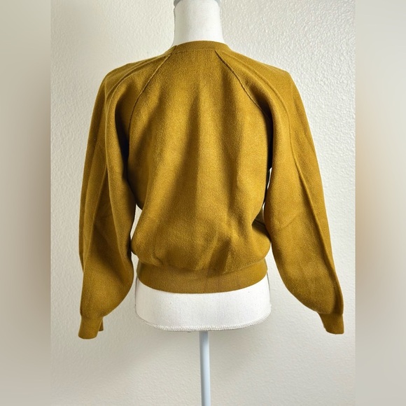 Zara Cropped Seam Detail Sweatshirt Size Small - Picture 5 of 11